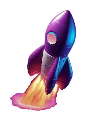 Rocket illustration representing fast Discord boosts